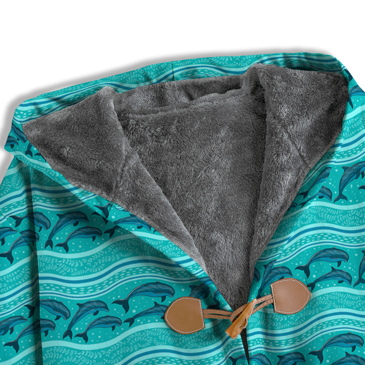 Dolphins In Ocean Print Pattern Men's Windbreaker Jacket-grizzshop