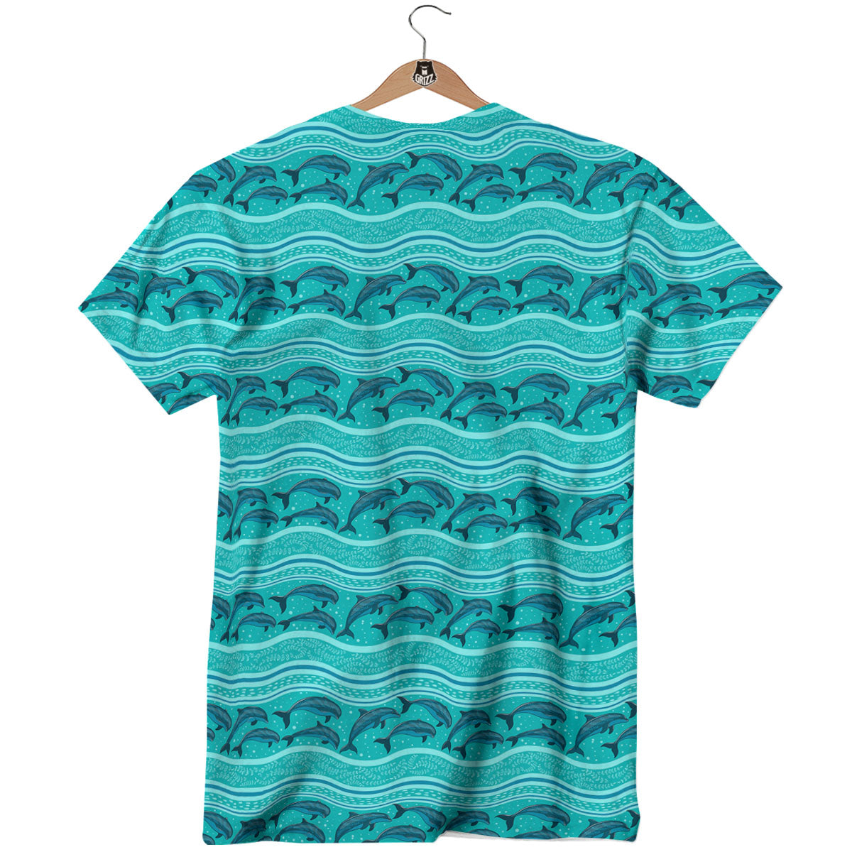 Dolphins In Ocean Print Pattern T-Shirt-grizzshop