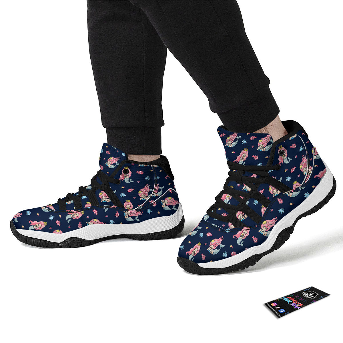 Dolphins In The Ocean Cute Print Pattern Black Bball Shoes-grizzshop