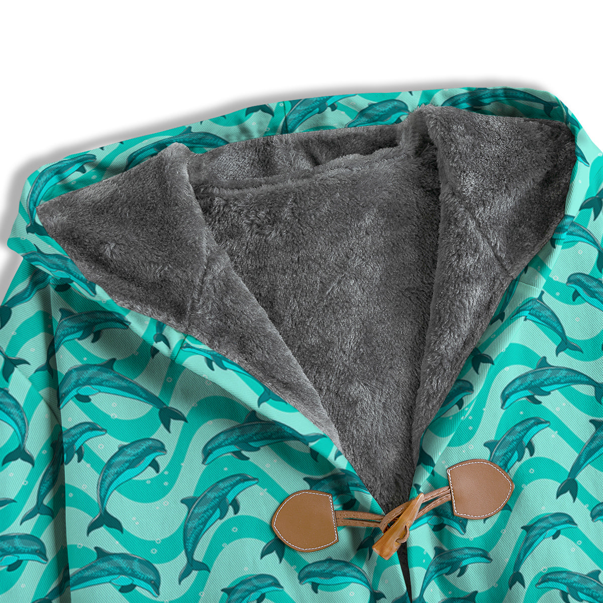 Dolphins In The Ocean Cute Print Pattern Men's Windbreaker Jacket-grizzshop
