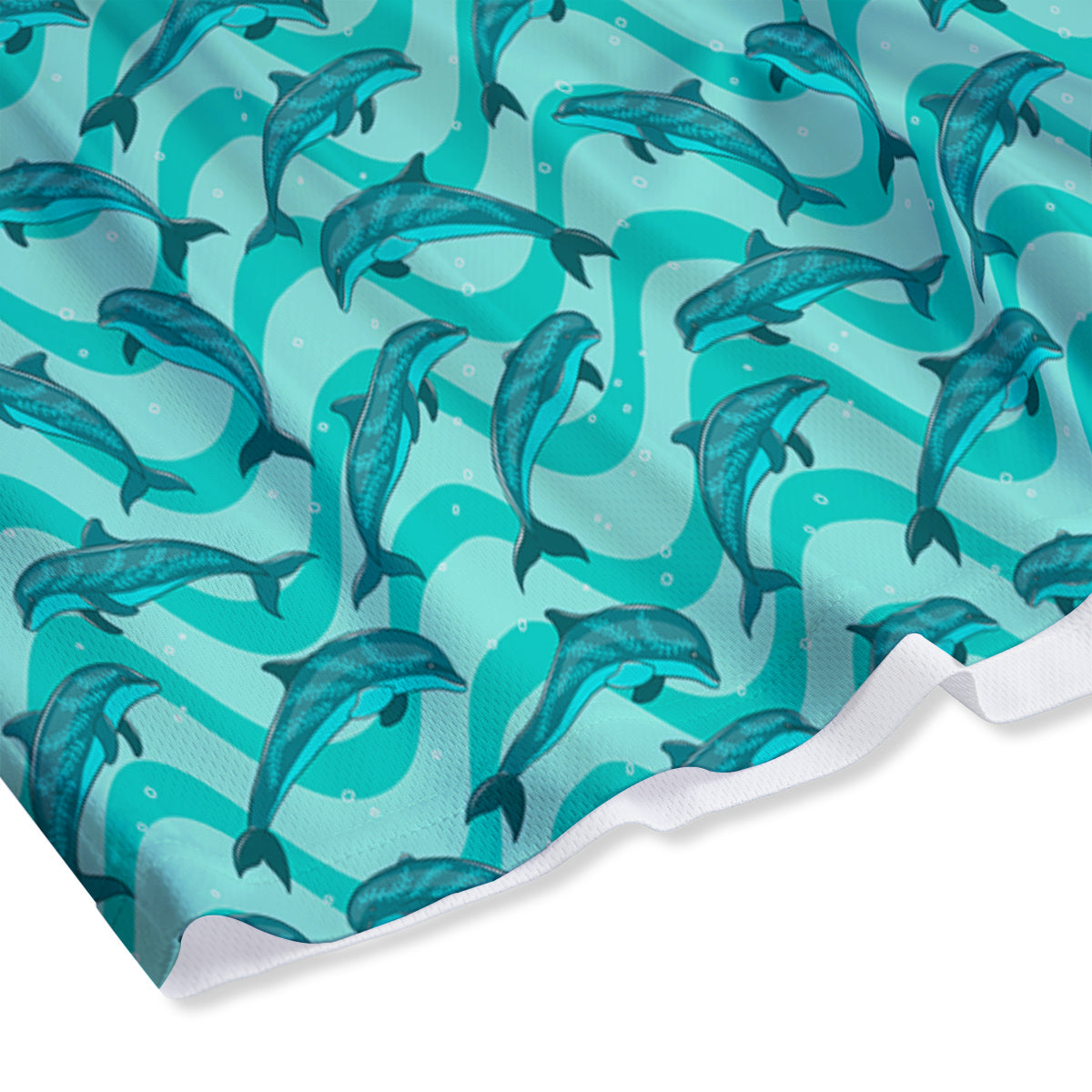 Dolphins In The Ocean Cute Print Pattern Mesh Shorts