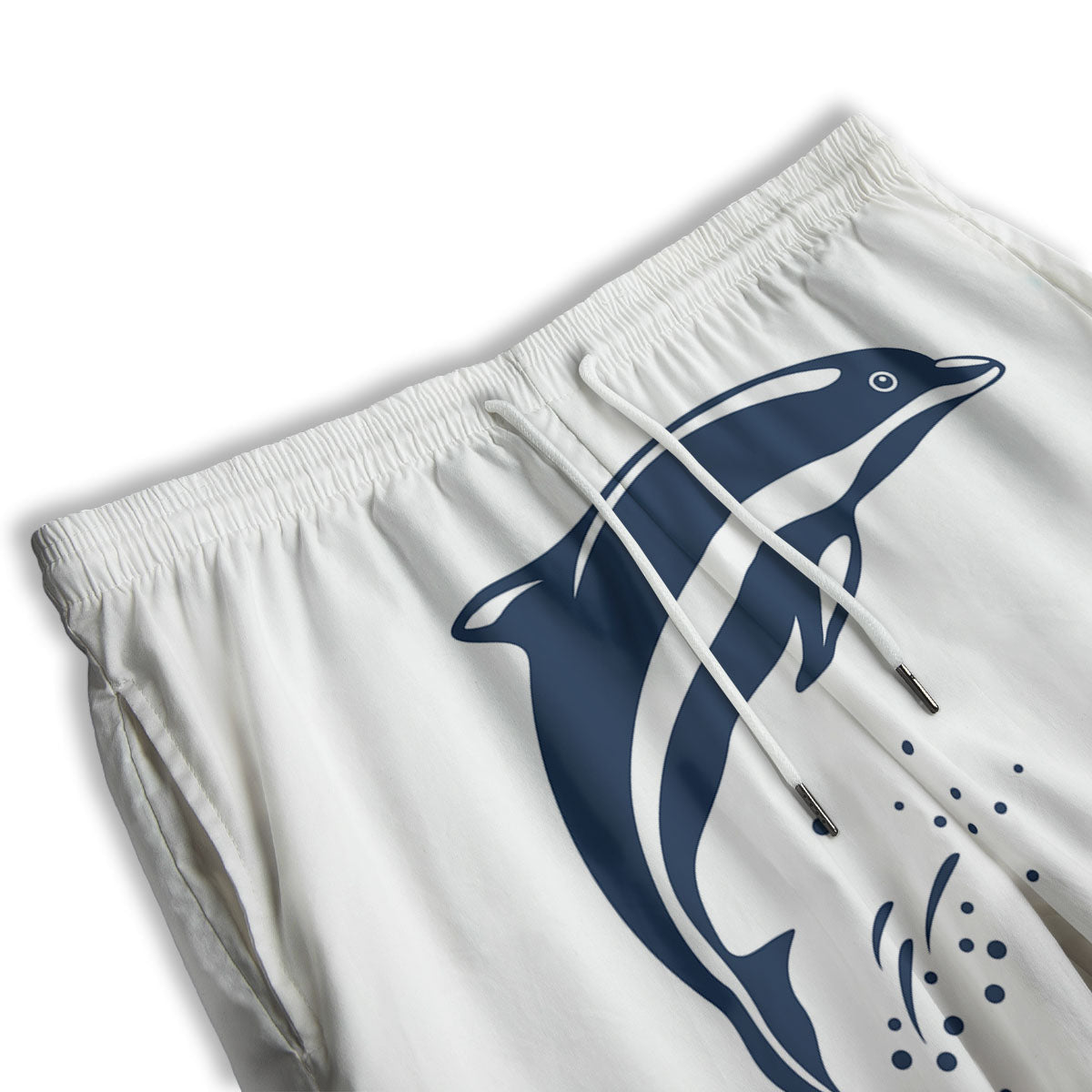 Denim Star Jeans And Heart Print Pattern Men's Athletic Shorts