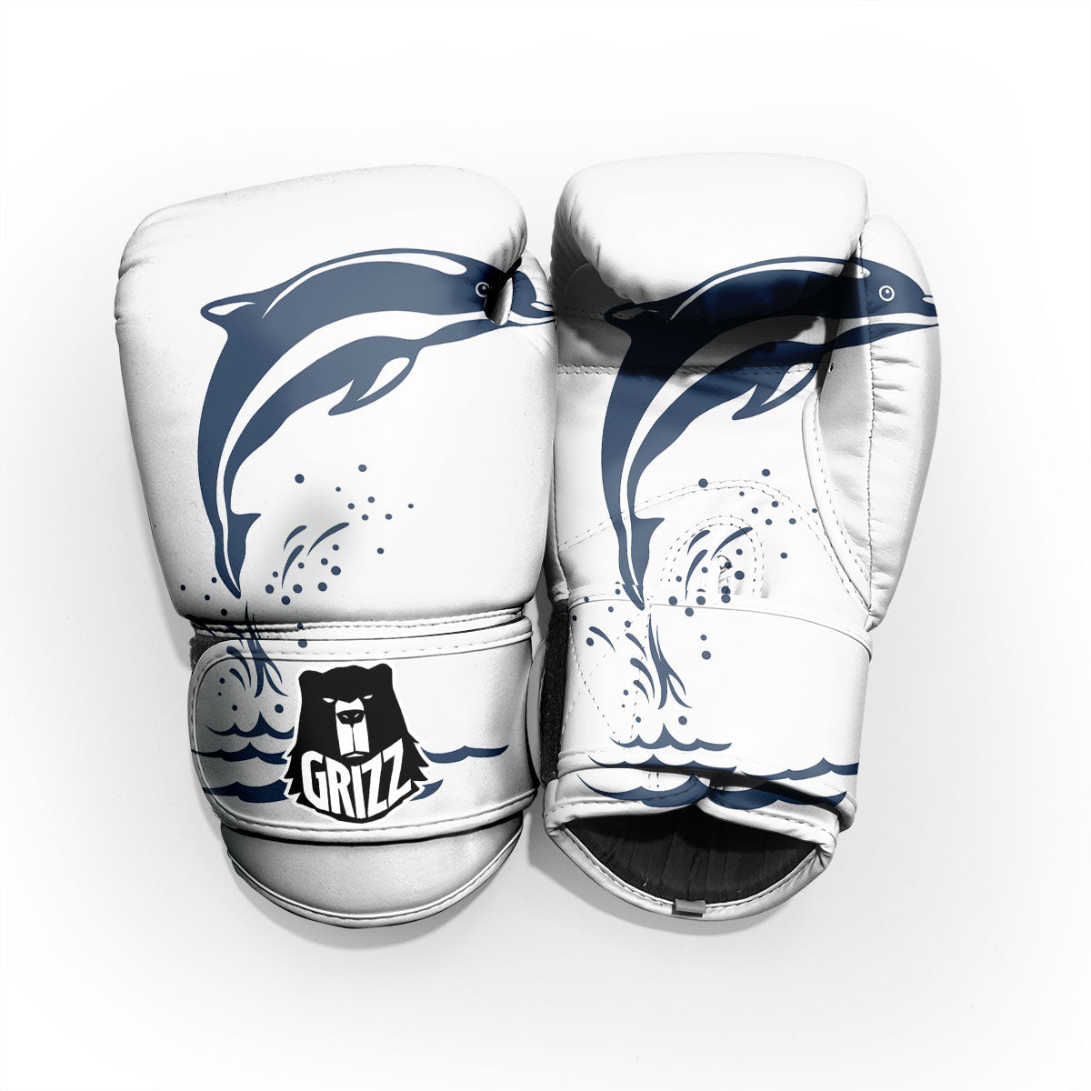 Dolphins Jump On Waves Print Pro Boxing Glove