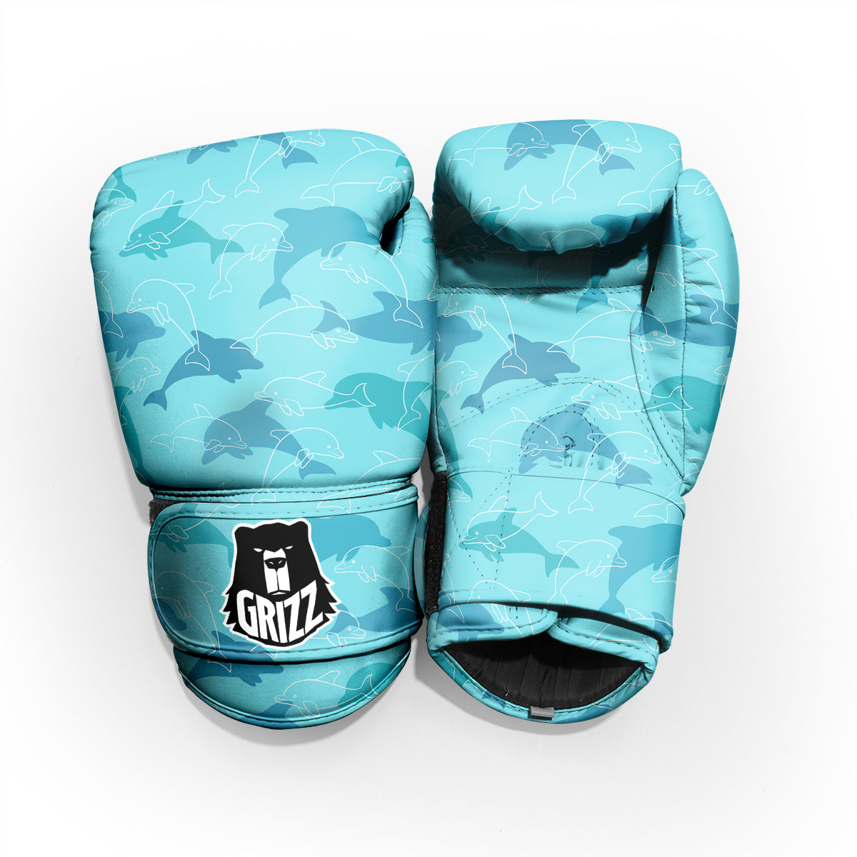 Dolphins Vintage Print Pattern Pro Boxing Glove