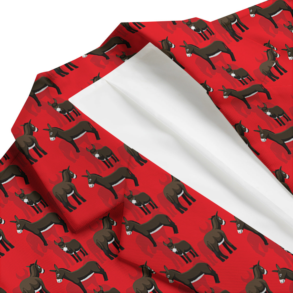Donkey Balearic Cartoon Print Pattern Men's Blazer-grizzshop