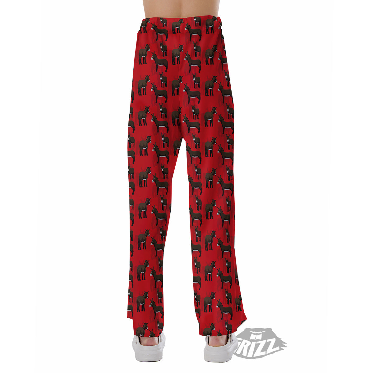 Donkey Balearic Cartoon Print Pattern Pajama Pants-grizzshop