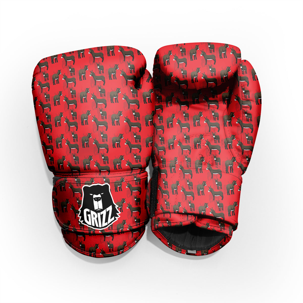 Donkey Balearic Cartoon Print Pattern Pro Boxing Glove
