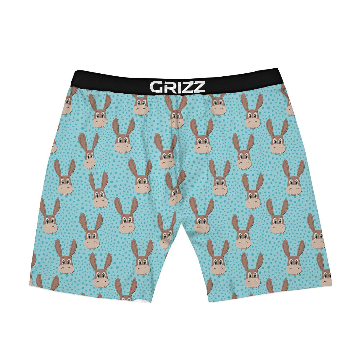 Donkey Cute Cartoon Print Pattern Boxer Briefs-grizzshop
