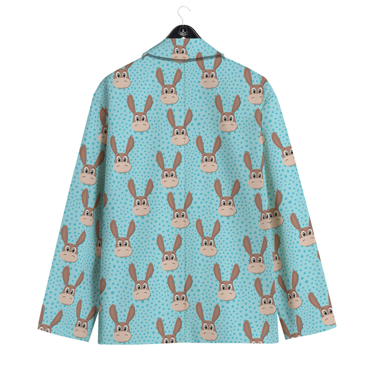 Donkey Cute Cartoon Print Pattern Men's Sport Coat-grizzshop