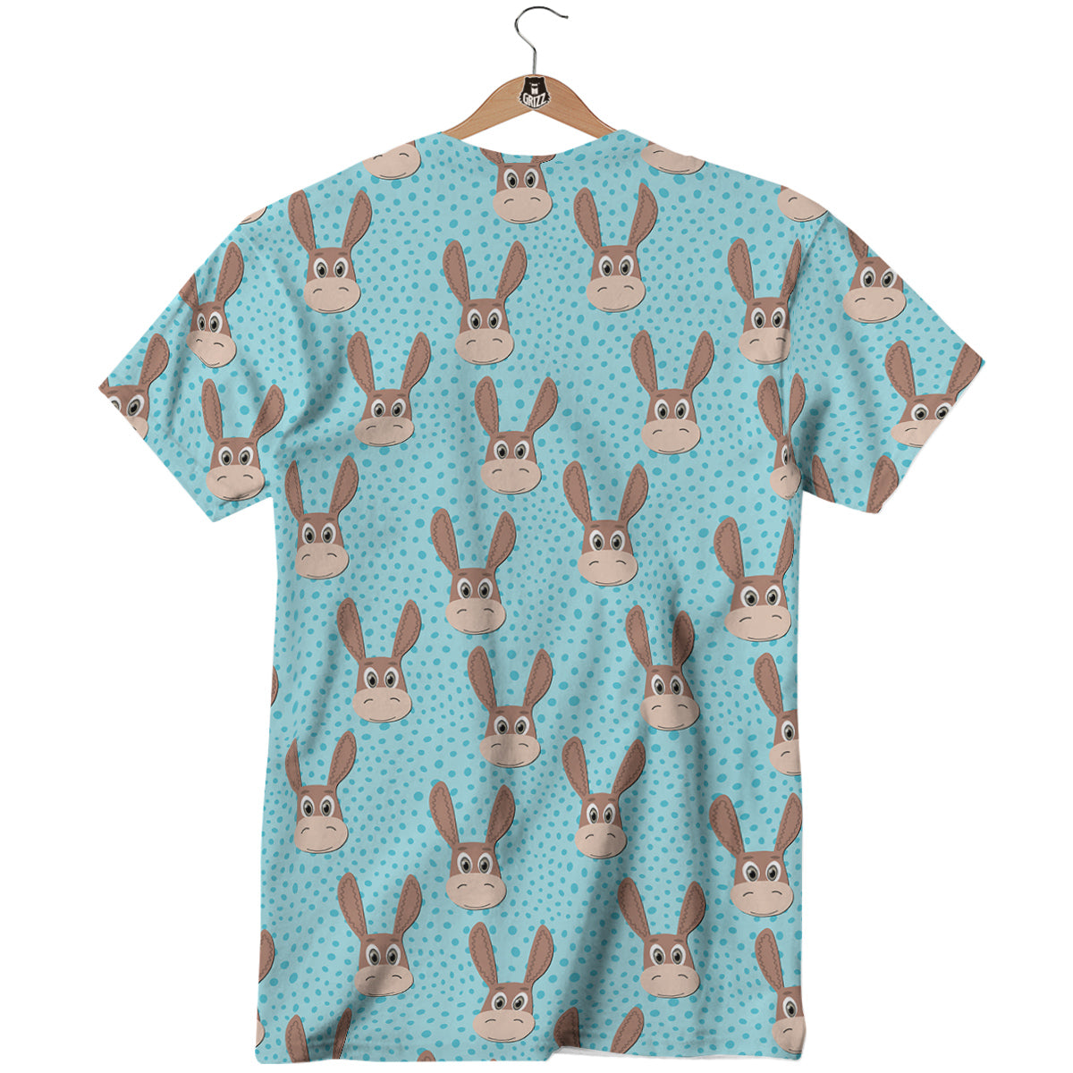 Donkey Cute Cartoon Print Pattern T-Shirt-grizzshop
