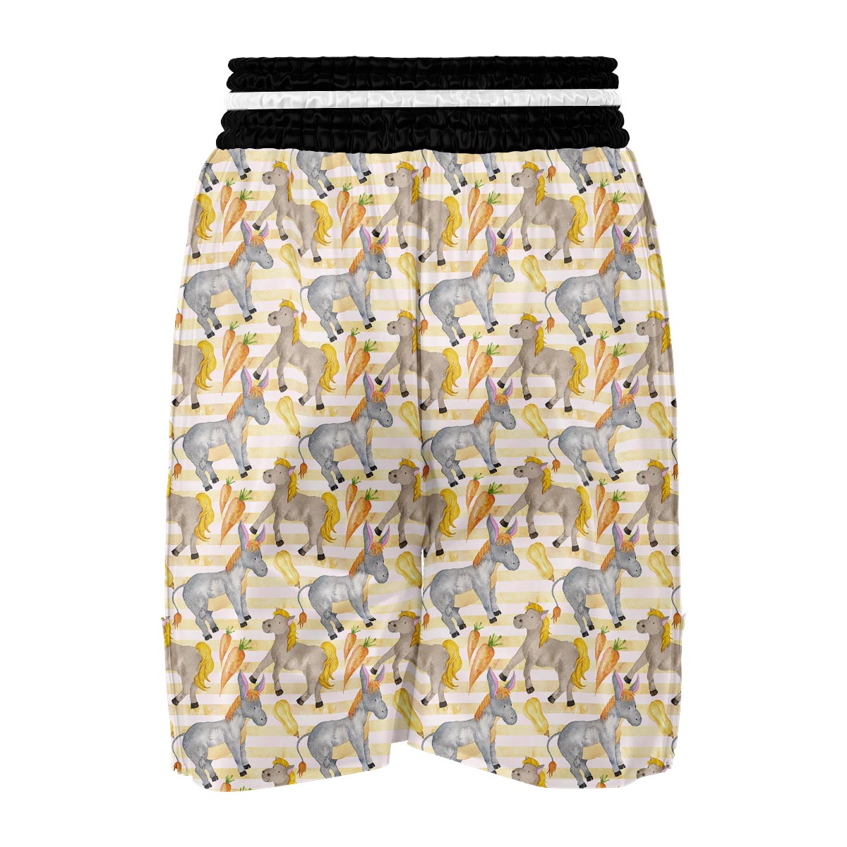 Donkey Pattern Print Boxing Shorts-grizzshop