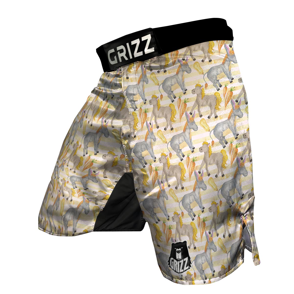 Donkey Pattern Print MMA Shorts-grizzshop