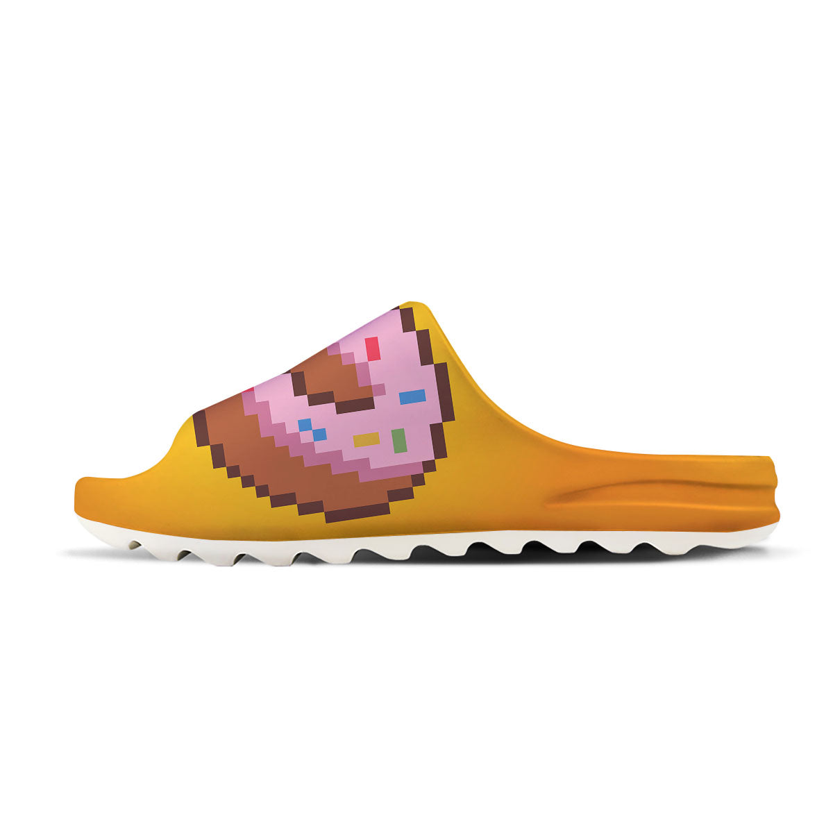 Donut 8-Bit Pixel Print Sandals-grizzshop