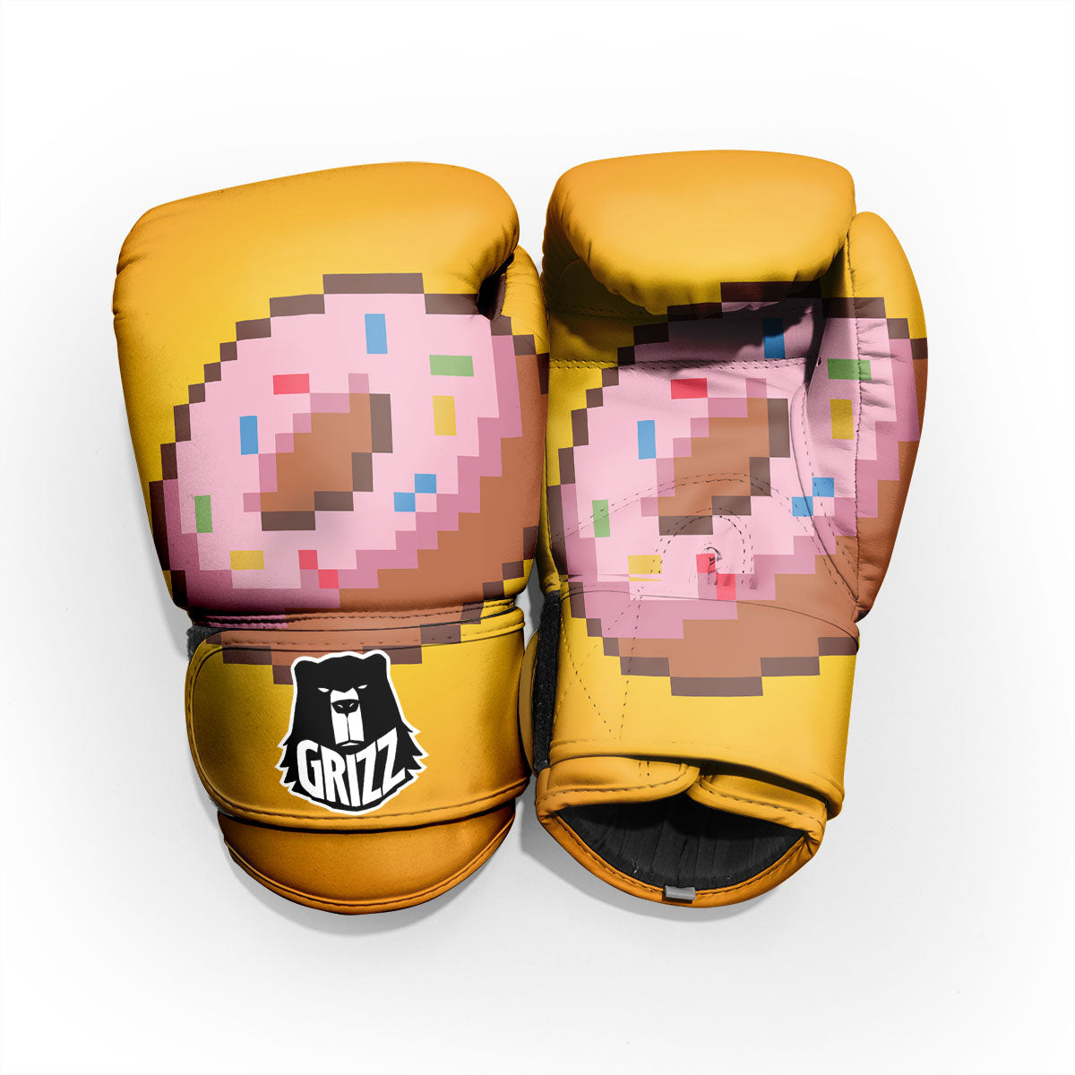 Donut 8-Bit Pixel Print Pro Boxing Glove