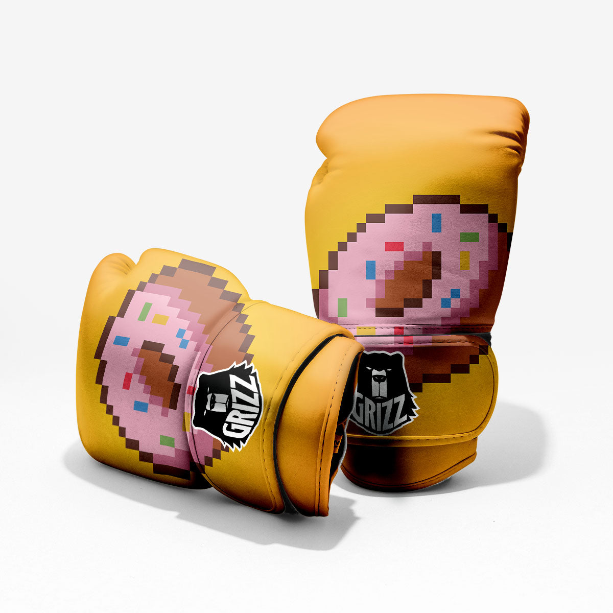 Donut 8-Bit Pixel Print Pro Boxing Glove