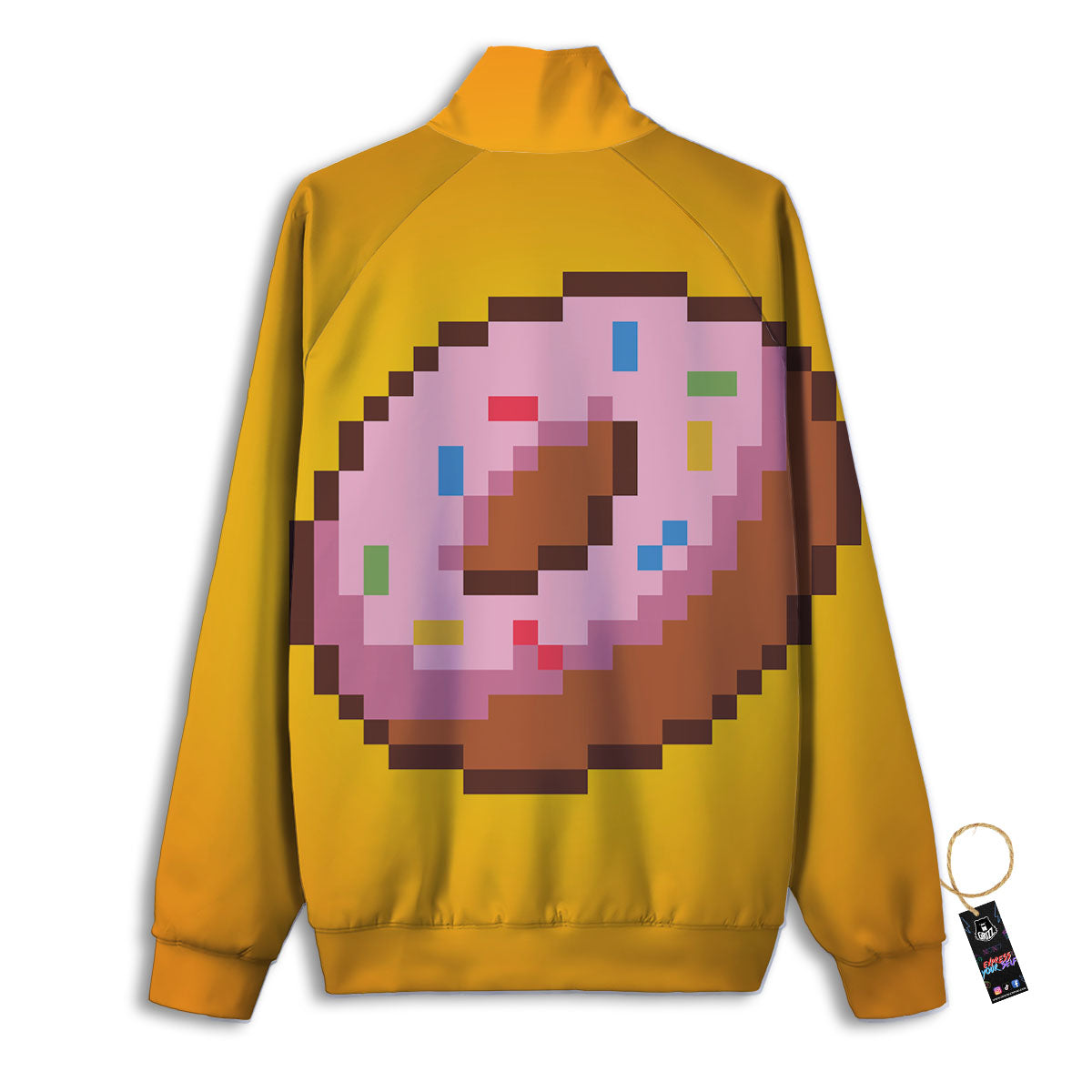 Donut 8-Bit Pixel Print Track Jacket-grizzshop