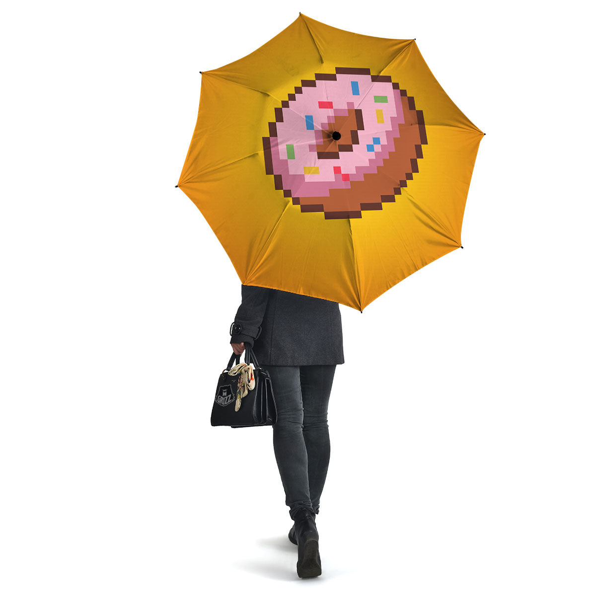 Donut 8-Bit Pixel Print Umbrella-grizzshop