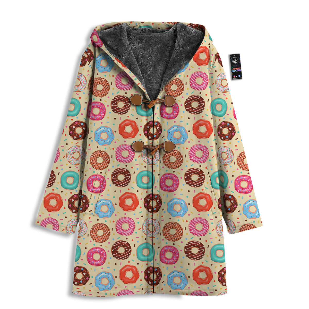 Donut Colorful Print Pattern Men's Windbreaker Jacket-grizzshop