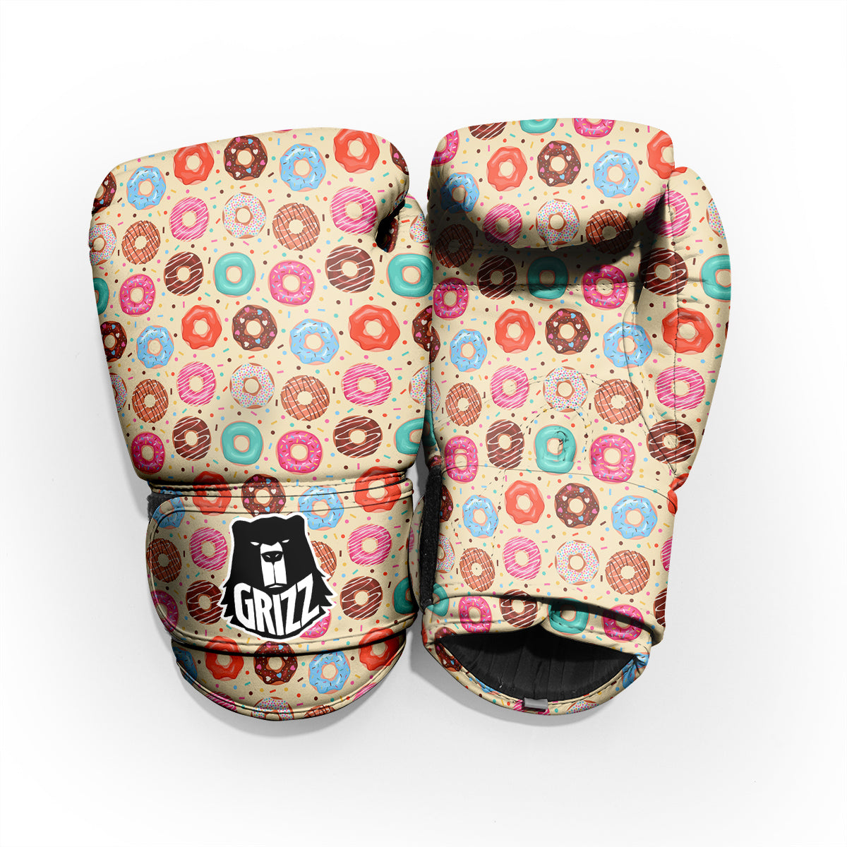 Donut Colorful Print Pattern Pro Boxing Glove