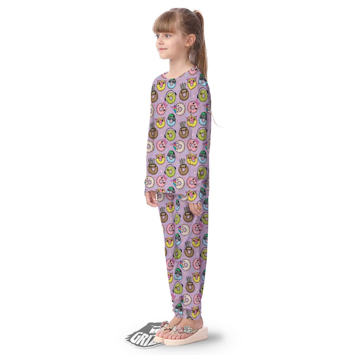 Donut Cute Print Pattern Kid's Pajamas-grizzshop