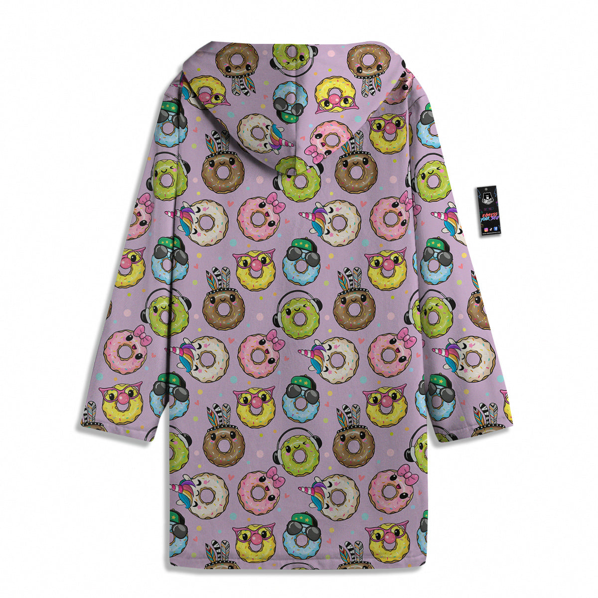 Donut Cute Print Pattern Men's Windbreaker Jacket-grizzshop