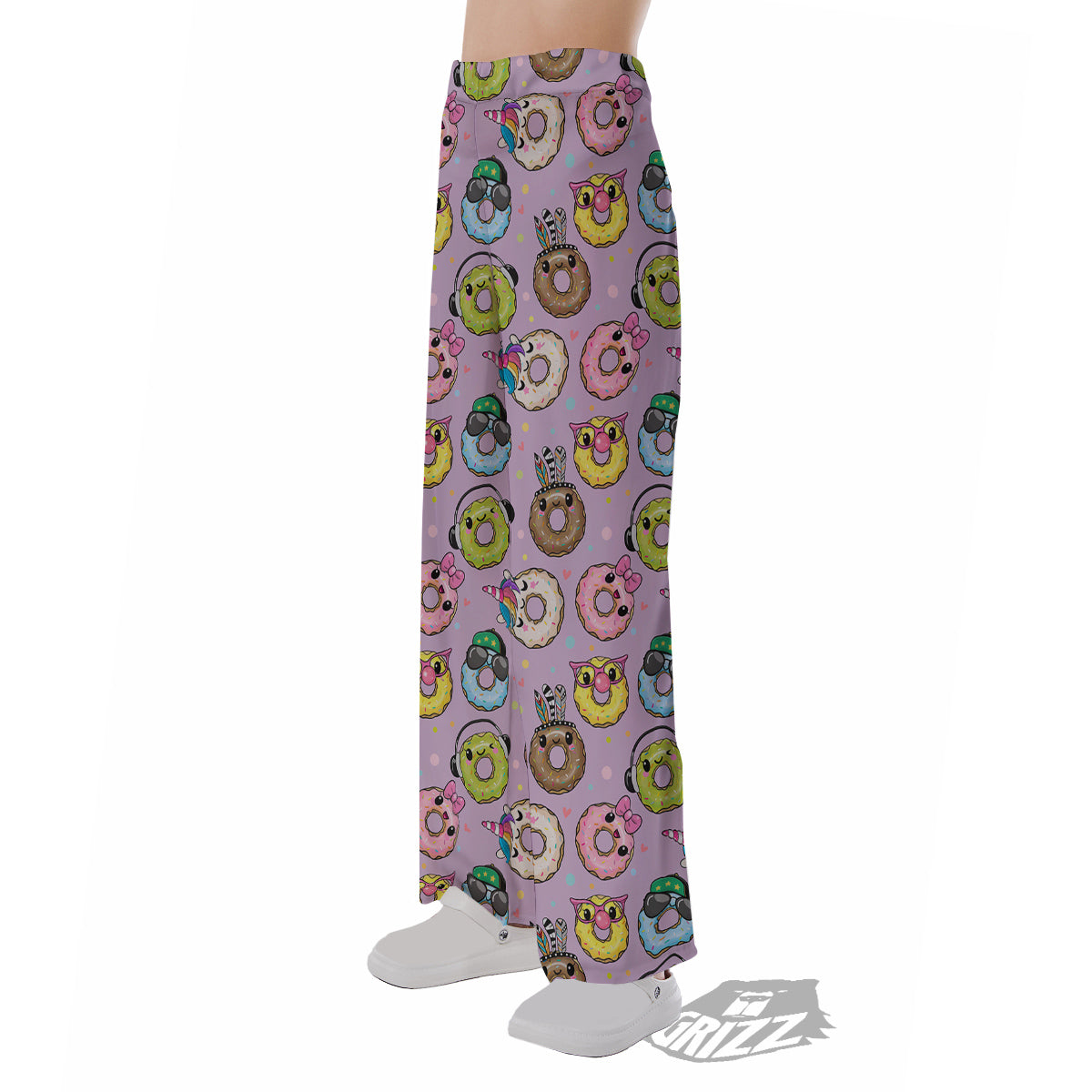 Donut Cute Print Pattern Pajama Pants-grizzshop
