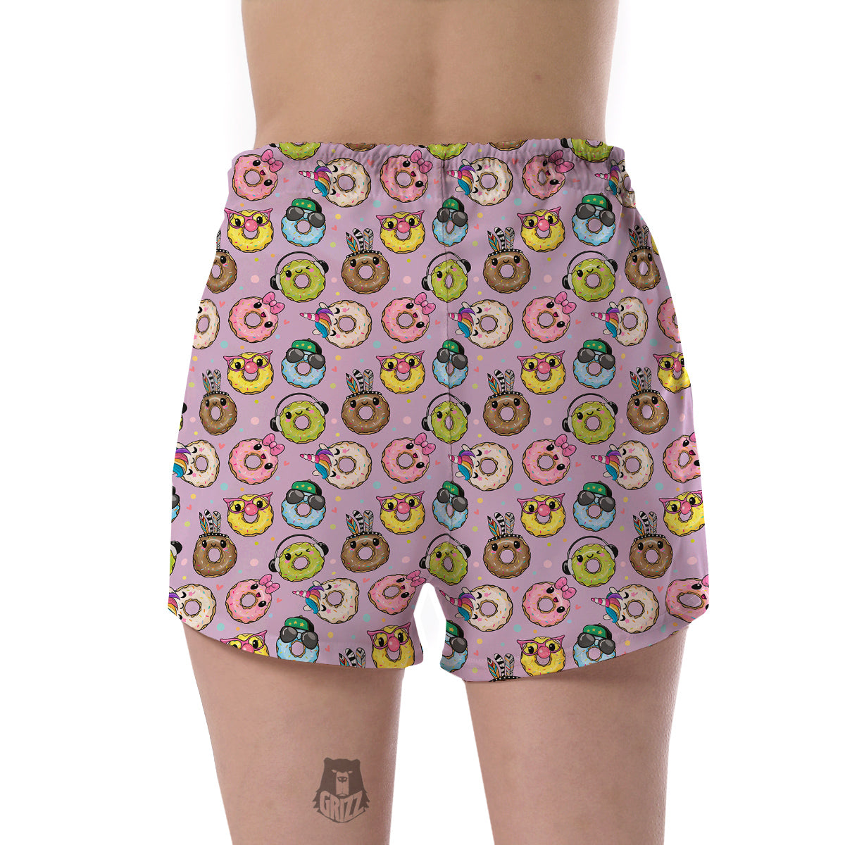 Donut Cute Print Pattern Women's Shorts-grizzshop