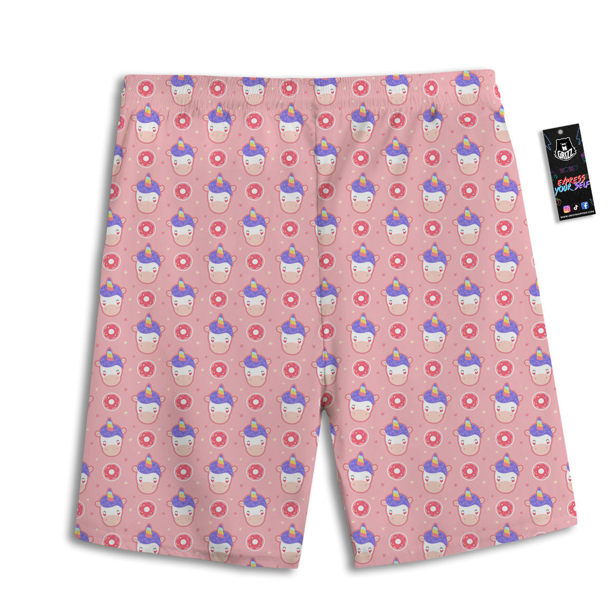 Dobermann Print Pattern Men's Athletic Shorts
