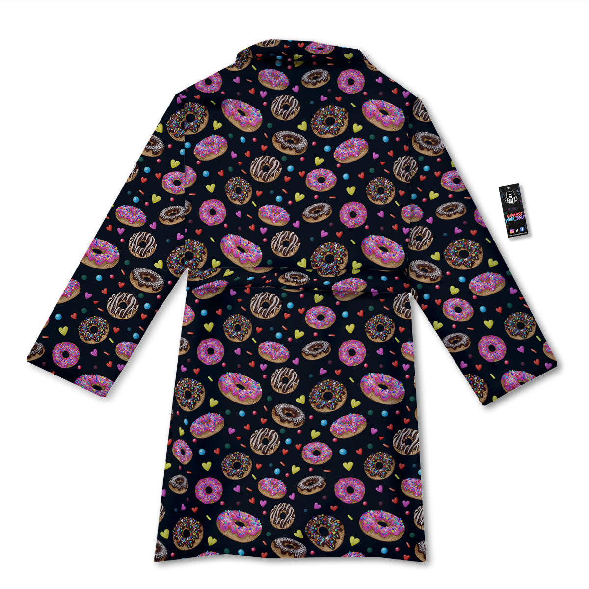 Donut Glaze Print Pattern Bathrobe-grizzshop
