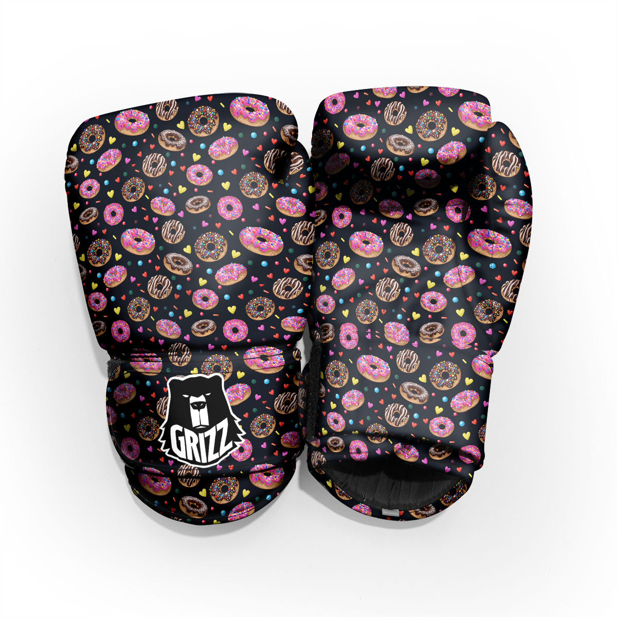 Donut Glaze Print Pattern Pro Boxing Glove