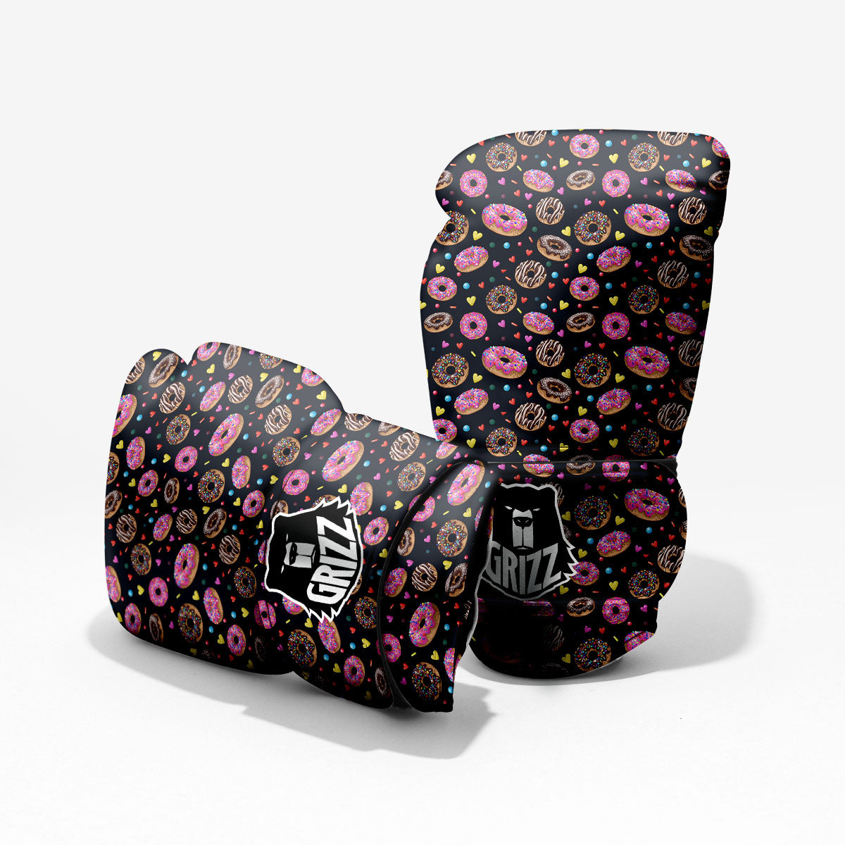 Donut Glaze Print Pattern Pro Boxing Glove