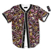 Donut Graffiti Print Pattern Baseball Jersey-grizzshop