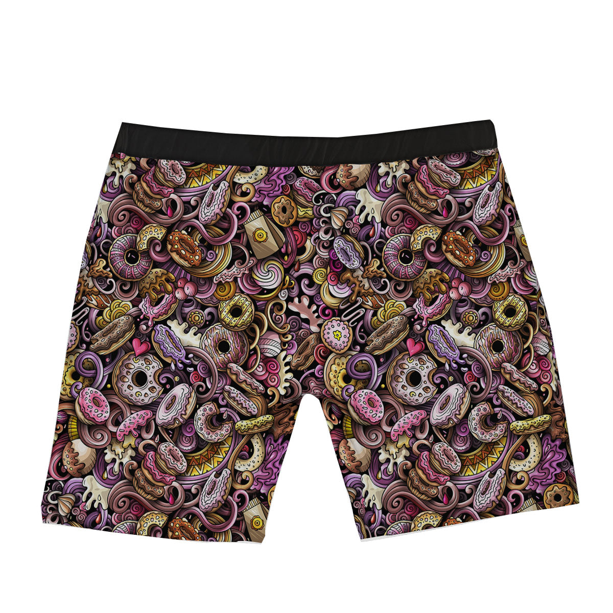 Donut Graffiti Print Pattern Boxer Briefs-grizzshop