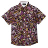 Donut Graffiti Print Pattern Button Up Shirt-grizzshop