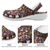 Donut Graffiti Print Pattern Clog-grizzshop