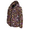 Donut Graffiti Print Pattern Down Jacket-grizzshop