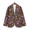 Donut Graffiti Print Pattern Men's Blazer-grizzshop