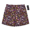 Donut Graffiti Print Pattern Men's Running Shorts-grizzshop