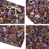 Donut Graffiti Print Pattern Men's Running Shorts-grizzshop