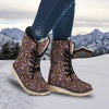 Donut Graffiti Print Pattern Snow Boots-grizzshop