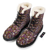 Donut Graffiti Print Pattern Winter Boots-grizzshop