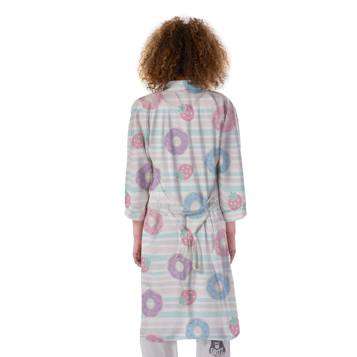 Donut Pastel Print Pattern Kimono-grizzshop