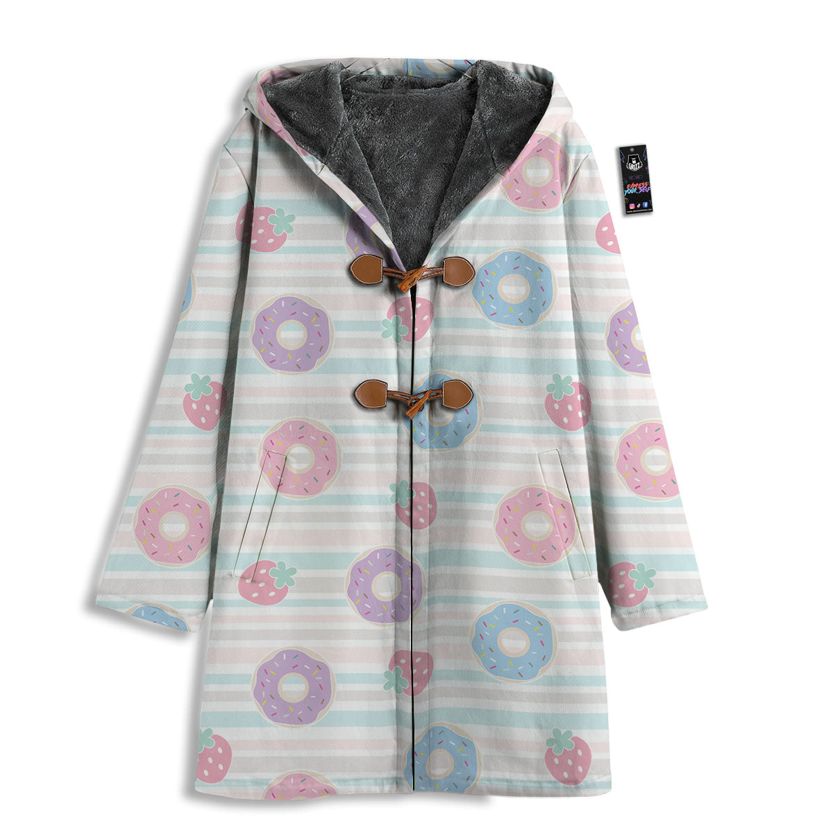 Donut Pastel Print Pattern Men's Windbreaker Jacket-grizzshop