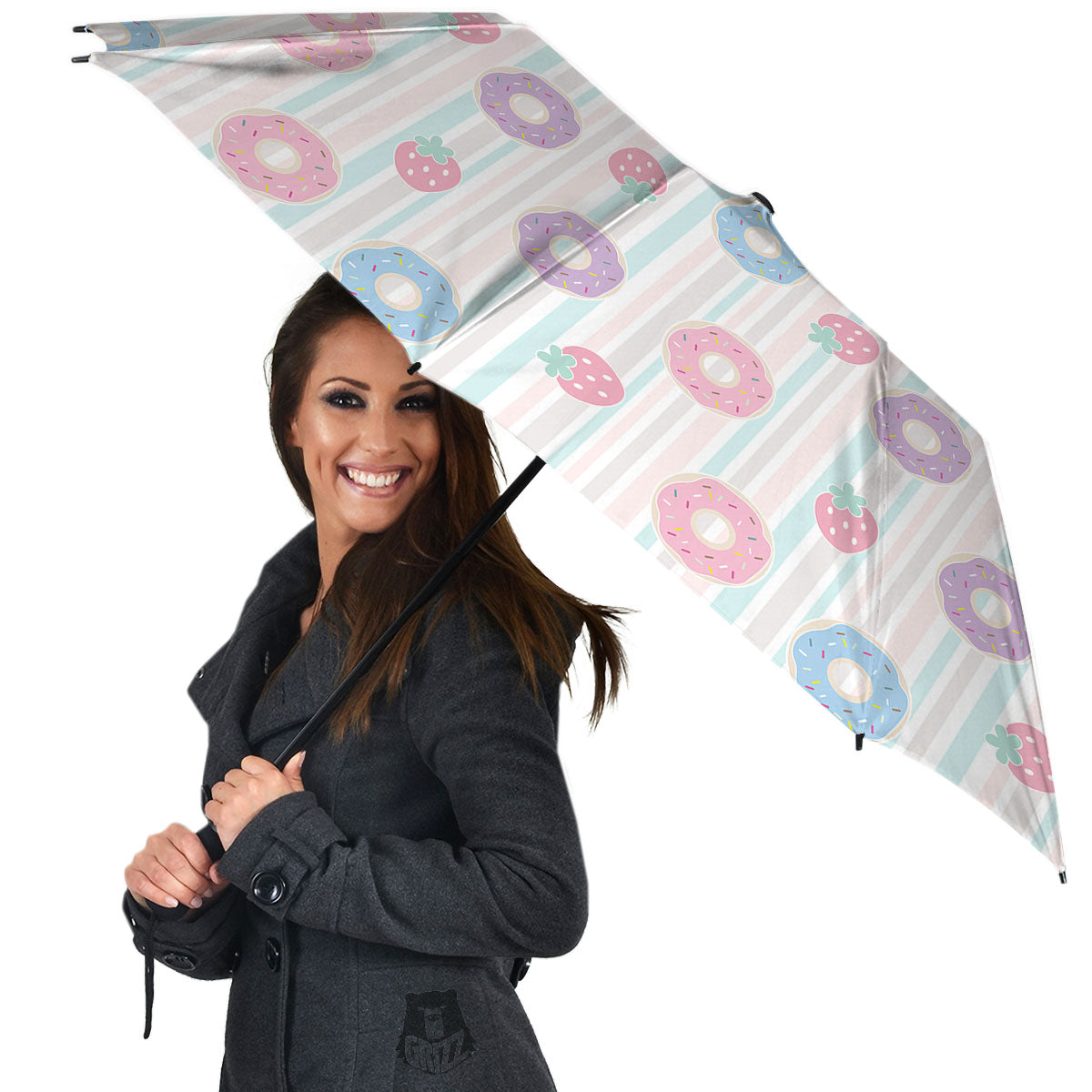 Donut Pastel Print Pattern Umbrella-grizzshop