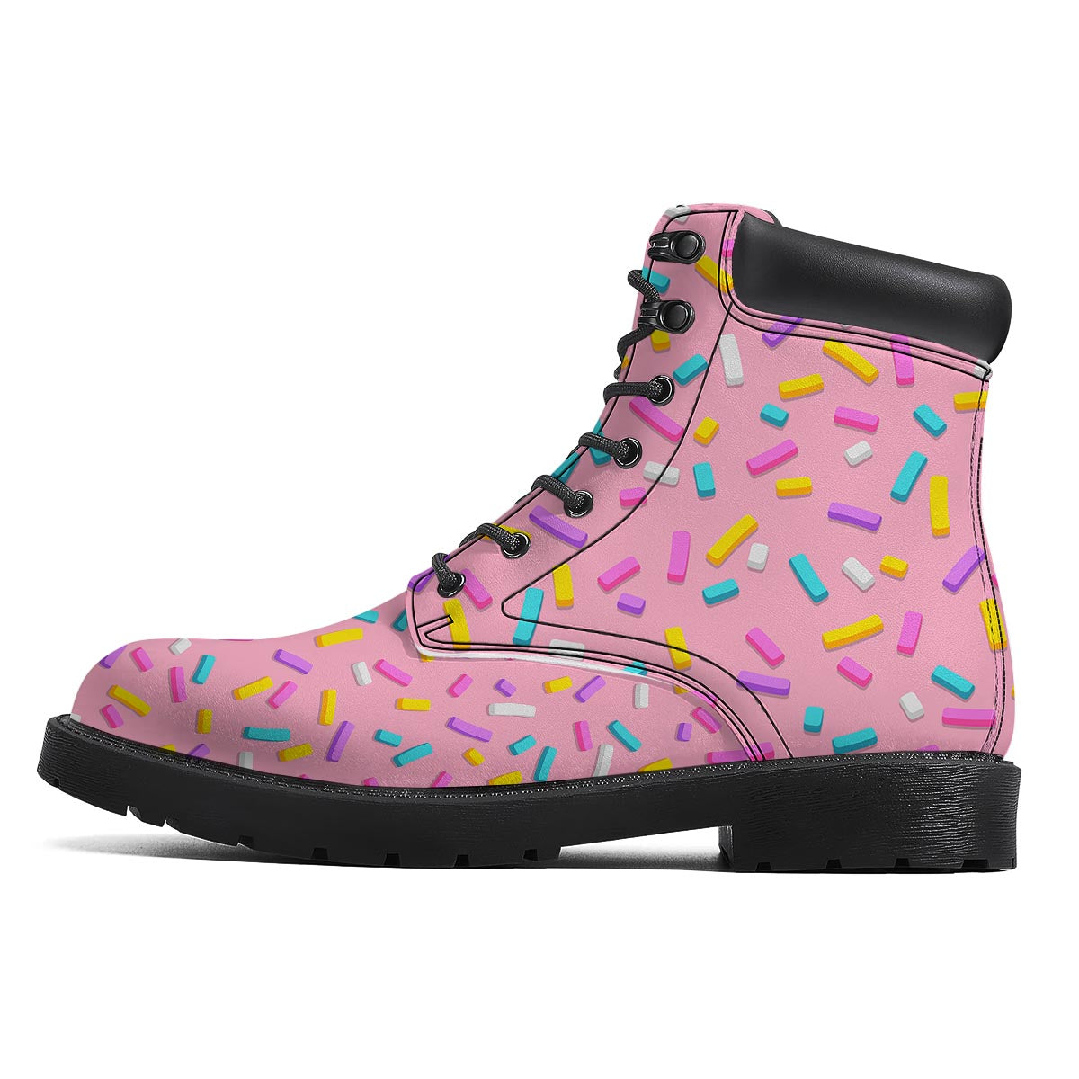 Donut Sprinkles Print Pattern Boots-grizzshop