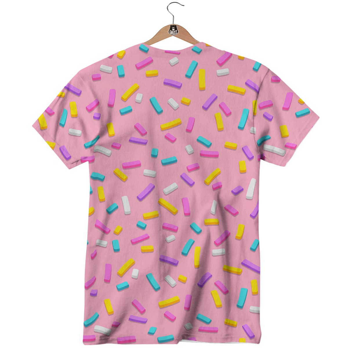 Donut Sprinkles Print Pattern T-Shirt-grizzshop