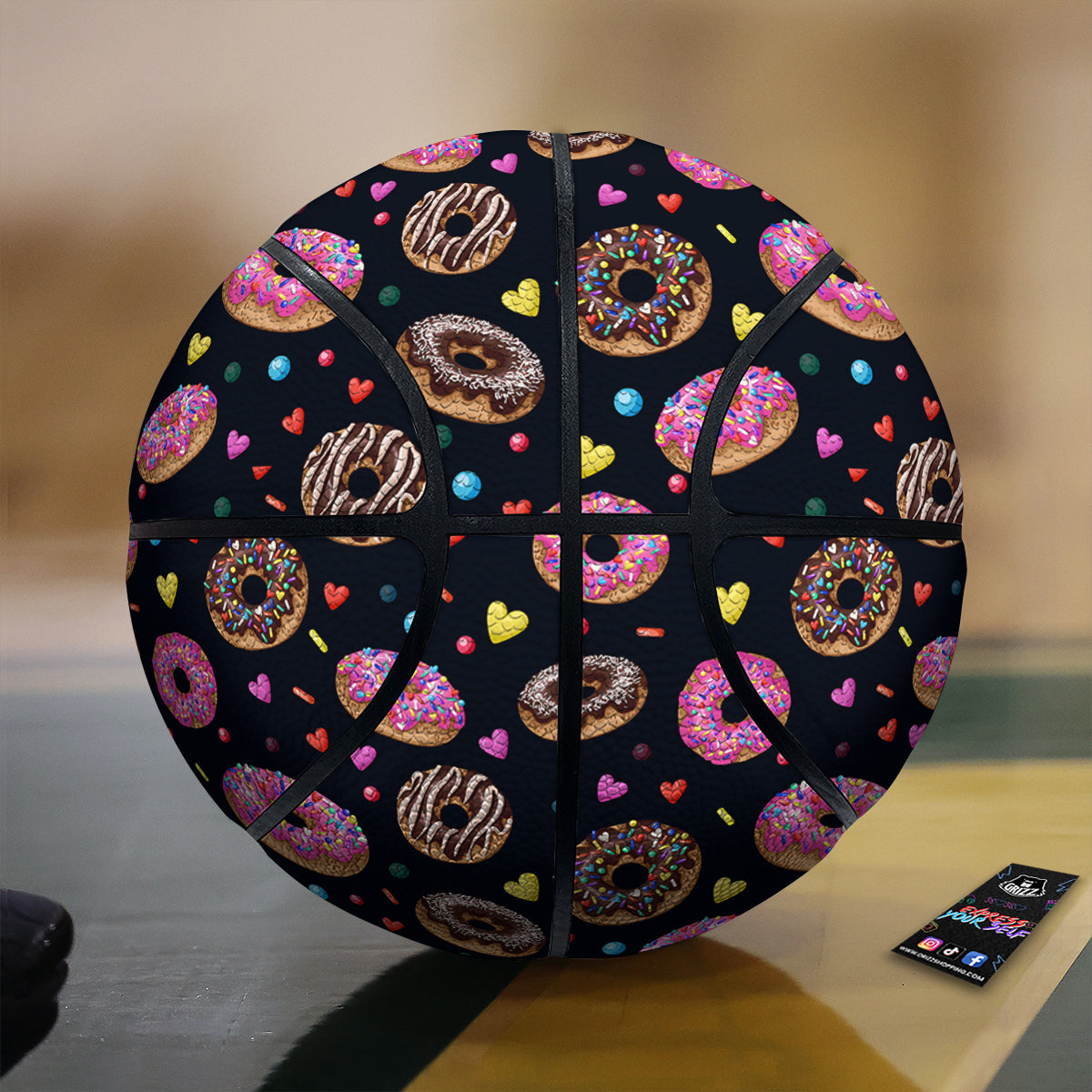 Donut Yummy Print Pattern Basketball