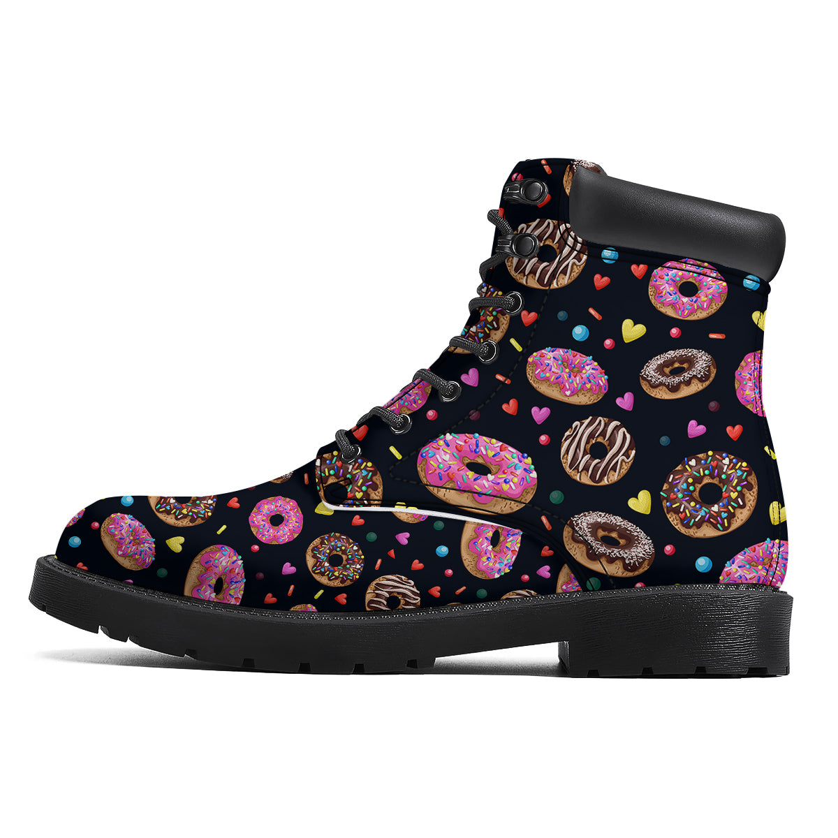 Donut Yummy Print Pattern Boots-grizzshop