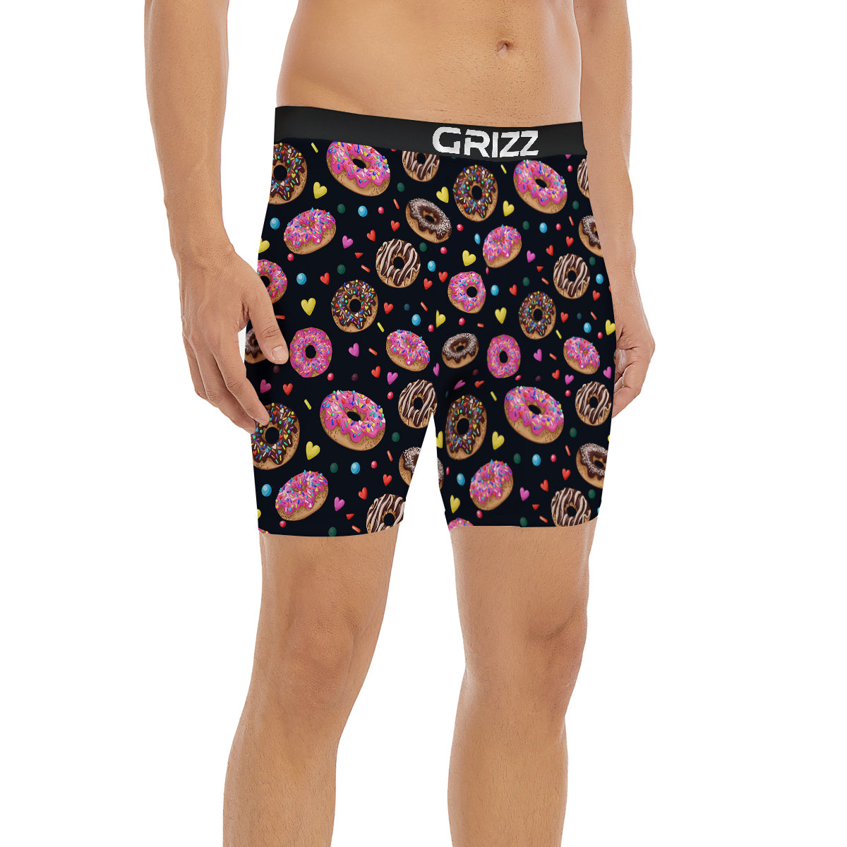 Donut Yummy Print Pattern Boxer Briefs-grizzshop
