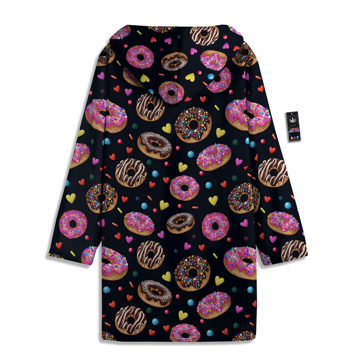 Donut Yummy Print Pattern Men's Windbreaker Jacket-grizzshop